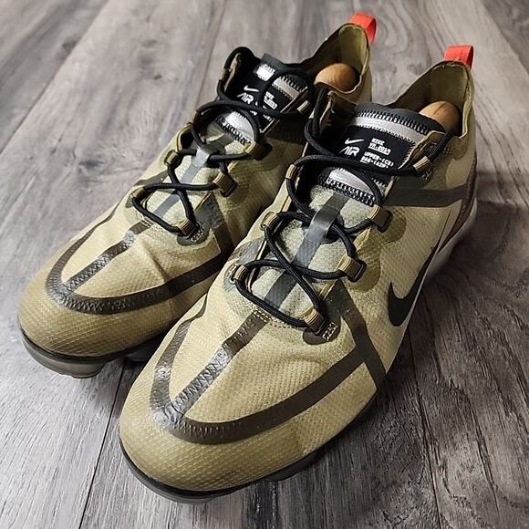 Size 15 - Nike Air VaporMax 2019 'Olive Flak Green - Picture 5 of 7